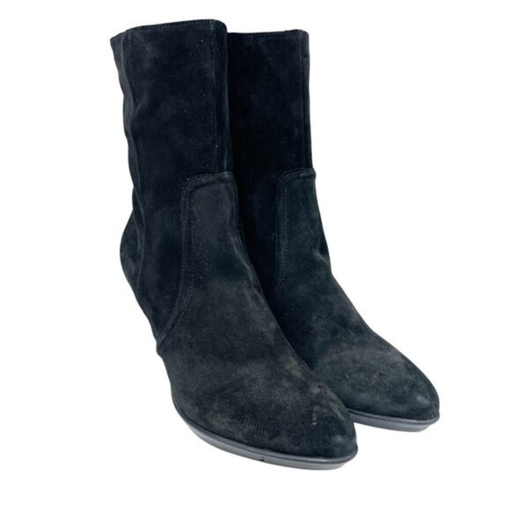 Aquatalia Women's Renisa Boots Black Suede Size 8 M